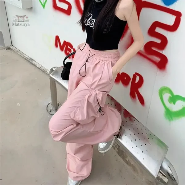 Pantalon Japonais pour femme en coupe parachute
