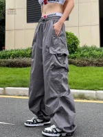 Pantalon femme ample style japonais tendance