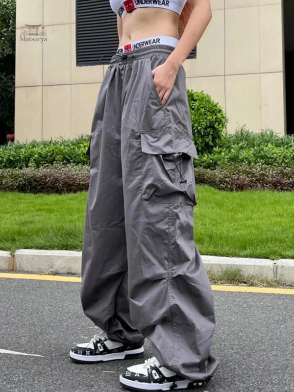 Pantalon femme ample style japonais tendance