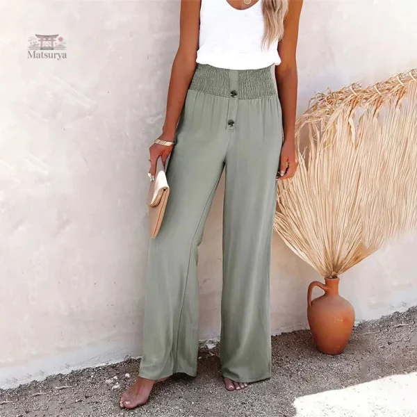 Pantalon Japonais Femme en Coton