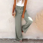 Pantalon Femme en Coton au style japonais