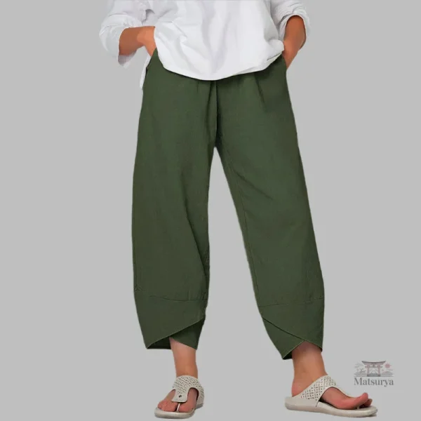 Pantalon Japonais en Lin léger et respirant