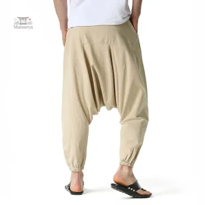 Pantalon Sarouel avec coupe ample, mode japonaise contemporaine