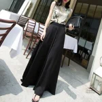 Pantalon Japonais Femme en satin, style chic
