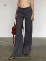 Pantalon Femme taille basse, coupe moderne