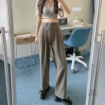 Pantalon élégant pour femme, taille haute