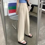 Mode féminine : pantalon taille haute japonisant