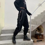 Pantalon Techwear avec coupe féminine élégante