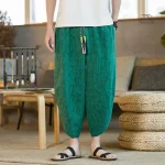 Pantalon homme inspiré du style japonais classique