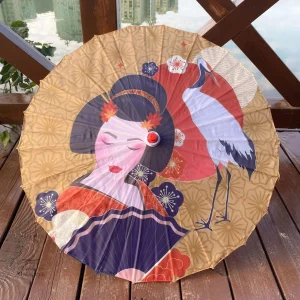 Accessoire japonais, parapluie coloré et stylé pour la pluie