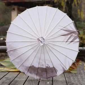 Accessoire japonais, parapluie décoratif en bois