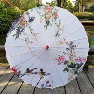 Parapluie japonais en papier, accessoire traditionnel élégant