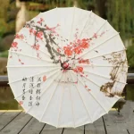 Parapluie japonais sakura aux motifs délicats de fleurs