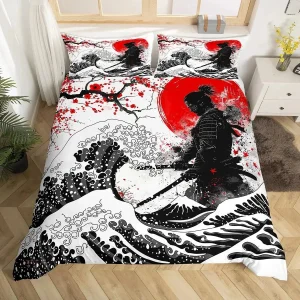 Parure de lit motifs japonais élégante et moderne