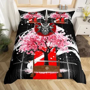 Parure de lit fleurs de cerisier japonaise