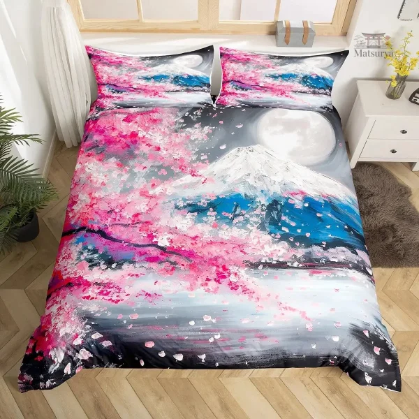 parure-de-lit-japonaise-mont-fuji-sakura-1 Parure de lit Mont Fuji Sakura