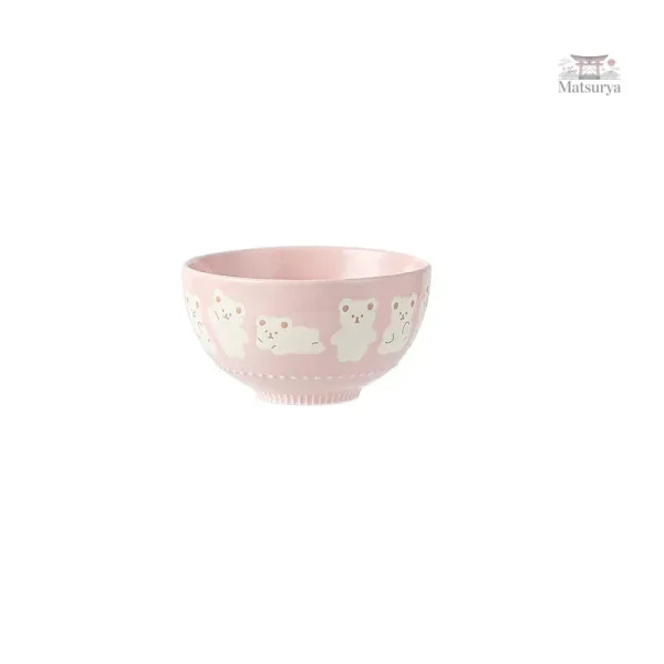 Bol décoratif japonais avec motif ours