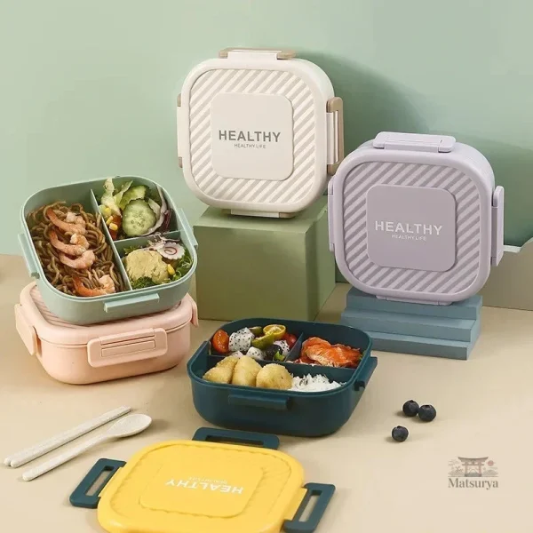 petit-box-bento-carre-1 Petit Box Bento Carré pour repas équilibrés