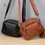 Sac bandoulière cuir japonais élégant