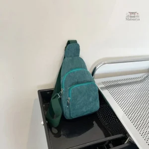 Sac Japonais en velours côtelé élégant
