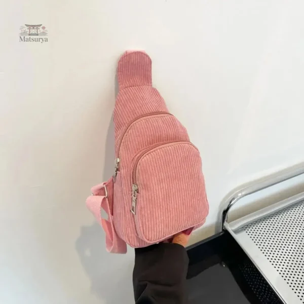 Sac Japonais en tissu côtelé doux