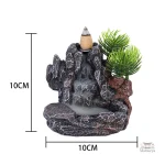 Élément décoratif pour l'encens : petite fontaine élégante