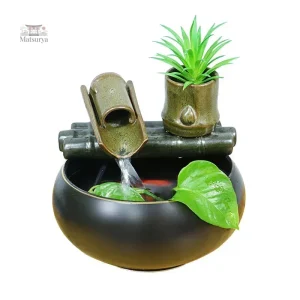 Fontaine japonaise traditionnelle pour jardin zen