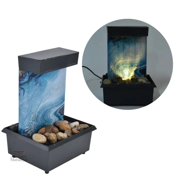 Fontaine à galets pour jardin zen japonais