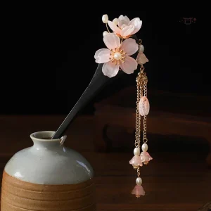 Épingle à cheveux japonaise artisanale, design unique et raffiné