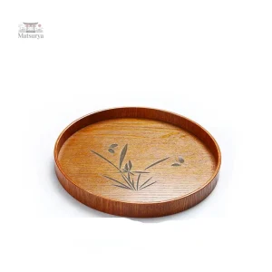 Service à thé traditionnel japonais en bois