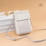 Pochette en cuir japonais, idéale pour les téléphones