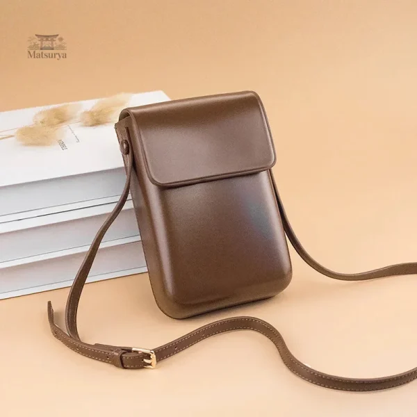 Pochette moderne en cuir japonais pour téléphone portable