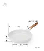 Ustensile de cuisine wok en céramique