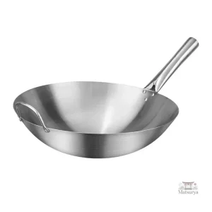 Wok en inox pour une cuisson saine et efficace
