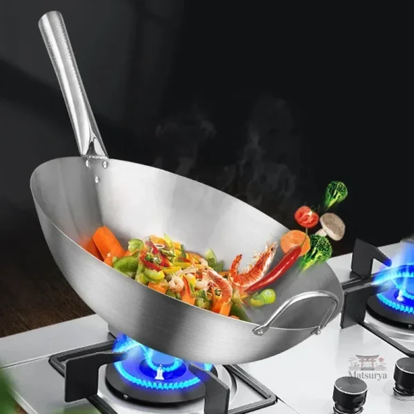 Ustensile de cuisine asiatique, idéal pour sauter et mijoter