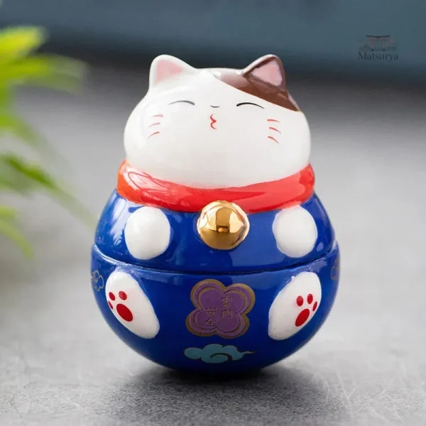 Porte bonheur céramique, chat porte-bonheur traditionnel