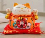 Porte bonheur Maneki Neko en céramique