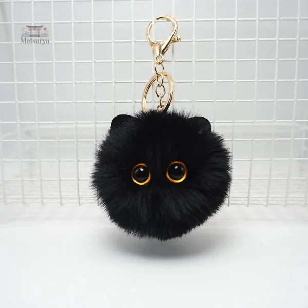 Porte-clé Japonais en forme de chat en peluche adorable