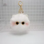Porte-clé Kawaii peluche à motif de chat, accessoire tendance