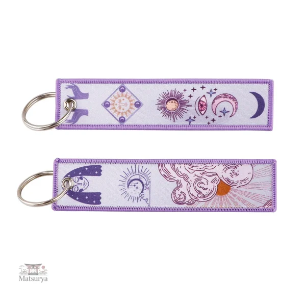 Porte-clef japonais avec design symbolique de prospérité