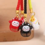 Porte-clef Maneki Neko japonais