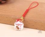 Accessoire porte-clef Maneki Neko traditionnel