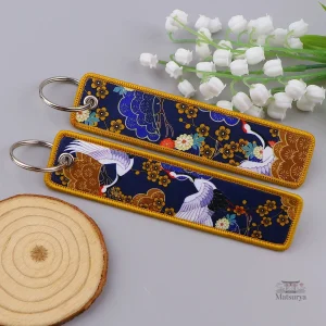 Porte-clef japonais avec motif traditionnel