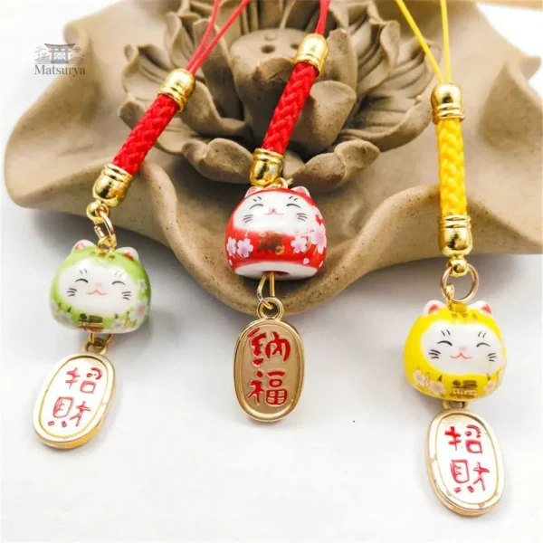 porte-clef-japonais-porte-bonheur-1 Porte-clef Japonais porte-bonheur en tissu coloré