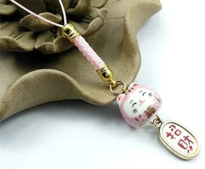 Petit porte-clef Japonais porte-bonheur à emporter partout