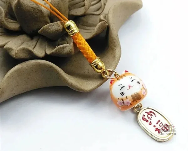 Porte-clef Japonais porte-bonheur en forme de talisman