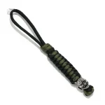 Porte-clef avec motif japonais de masque coloré