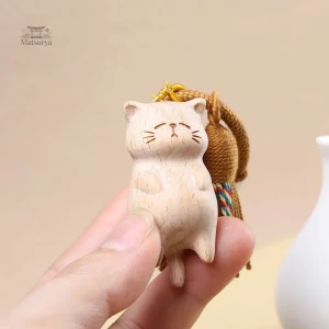 Accessoire porte-clés style japonais, chat adorable