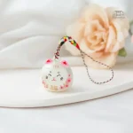 Porte-clés japonais avec motif de chat