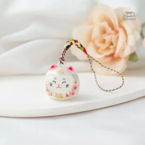 Porte-clés japonais avec motif de chat